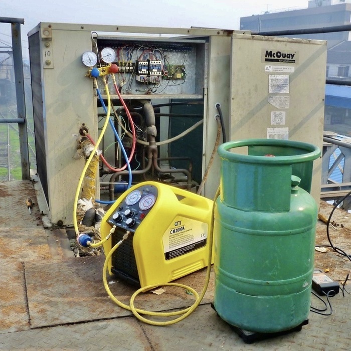 Эвакуация фреона